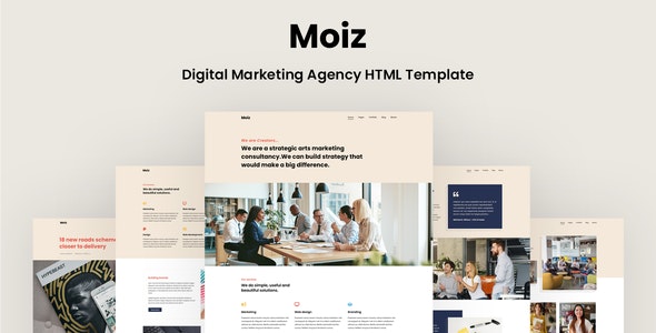 Moiz v1.0 - Digital Marketing Agency HTML Template