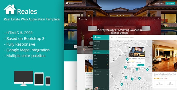 Reales v1.0 - Real Estate Web Application Template