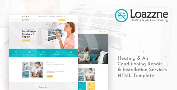 Loazzne v1.0 - Heating & Air Conditioning Services HTML Template