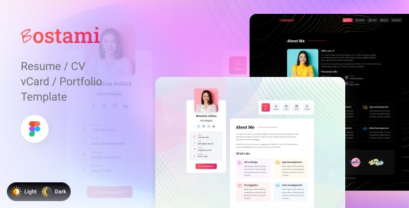 Download Bostami v1.0 – Personal Portfolio Figma Template | Free Nulled Scripts