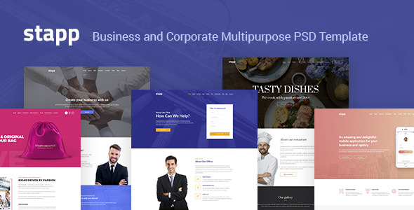 Download Stapp – Business Multipurpose PSD Template | Free Nulled Scripts