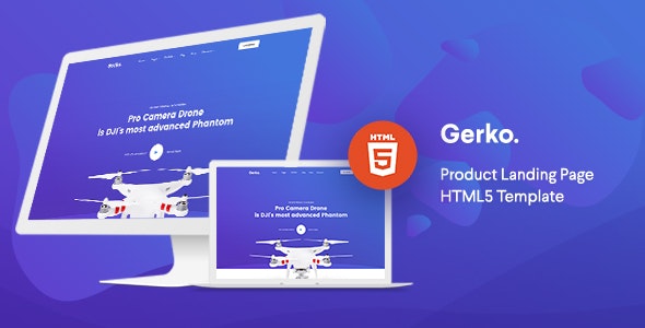 Gerko v1.0 - Product Landing Page Template with Bootstrap