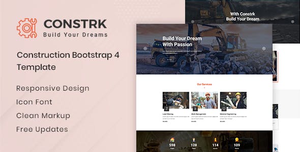 Download Constrk v1.0 – Construction Bootstrap 4 Template | Free Nulled Scripts