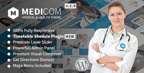 Medicom v3.0.9 - Medical & Health Wordpress Theme