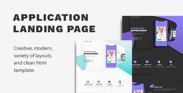Appmicron v1.0 - App & Product Landing page