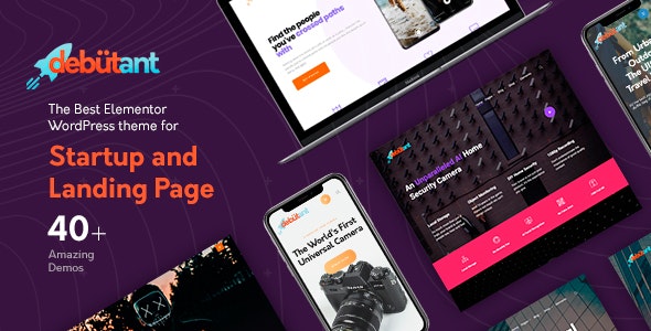 Debutant v1.0.7 - Landing Page WP theme