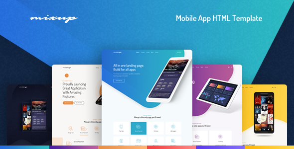 Download Mixup – App Landing Page HTML Template | Free Nulled Scripts