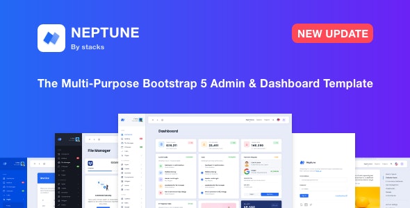 Neptune v1.2 - Multi-Purpose Bootstrap 5 Admin Dashboard Template