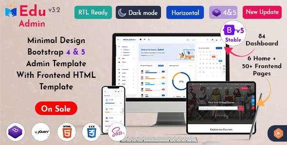 Eduadmin v3.2 - Responsive Bootstrap 5 Admin Template Dashboard