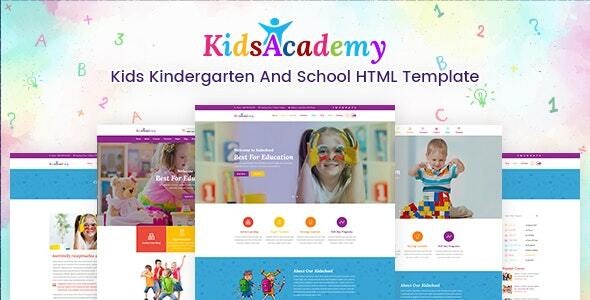 KidsAcademy v1.0 - Kids Kindergarten & School HTML Template