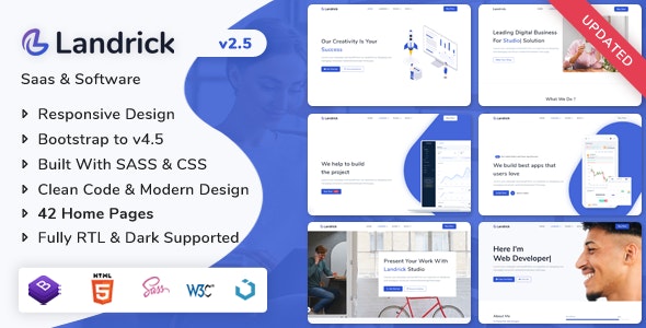 Landrick v2.5.1 - Saas & Software Landing Page Template