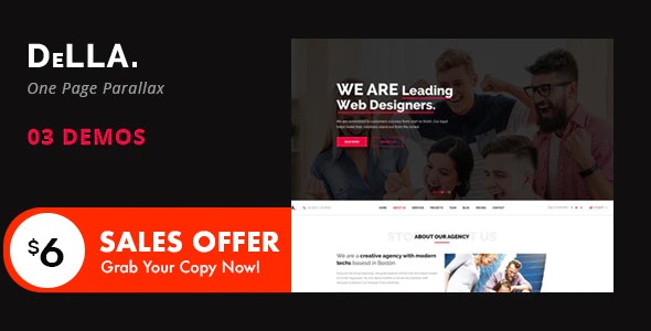 DELLA v1.0 - One Page Template for Digital Agency