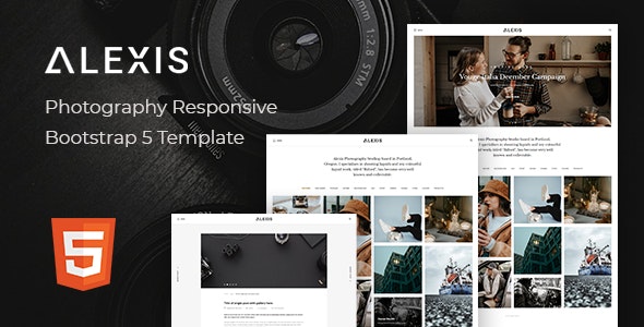 Alexis v1.0 - Photography Responsive Bootstrap 5 Template