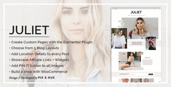 Juliet v2.6 - A Blog & Shop Theme for WordPress