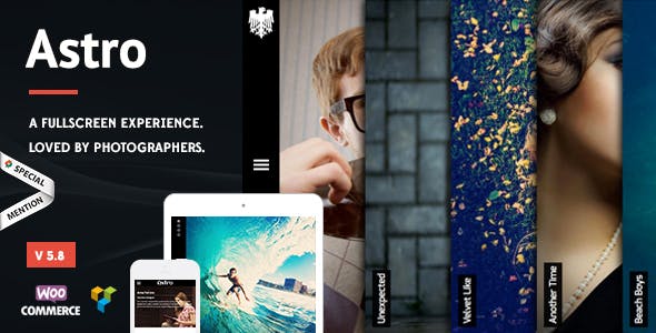 Astro v5.8 - Showcase/Photography Wordpress Theme