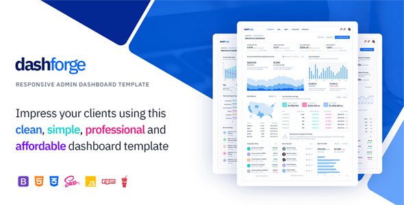 Dashforge v1.1.0 - Responsive Admin Dashboard Template