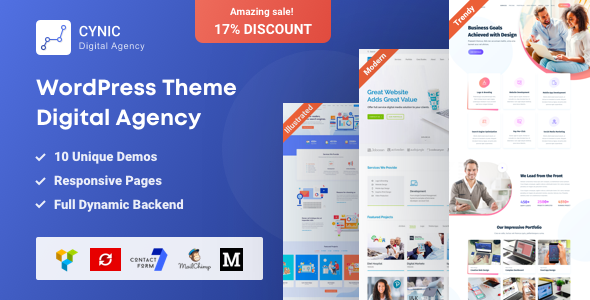 Cynic v1.8 - Digital Agency WordPress Theme