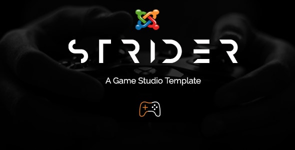 Strider v1.0 - A Game Studio Joomla Template With Page Builder