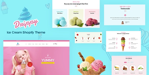 Drippy v1.0 - Shopify Ice Cream Store