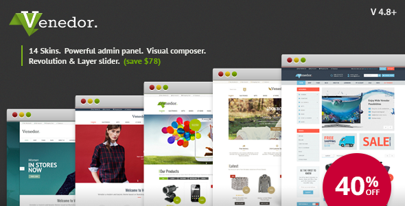Venedor v2.6.0 - WordPress + WooCommerce Theme