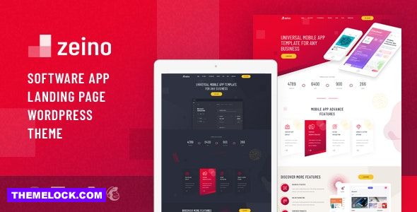 Zeino v1.0 - App Landing WordPress Theme
