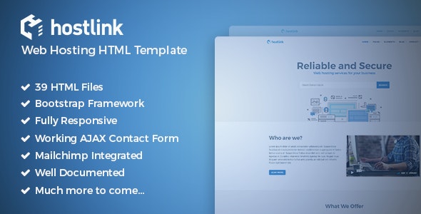 Hostlink v1.0 - Web Hosting HTML Template