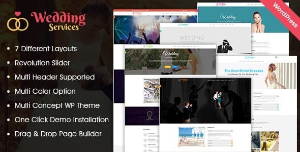 Wedding Services WordPress Theme v1.0.1