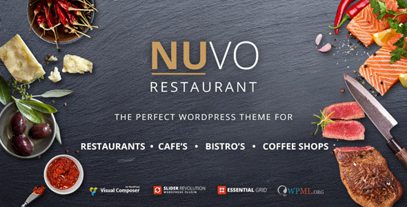NUVO v6.1.0 - Restaurant, Cafe & Bistro Wordpress Theme