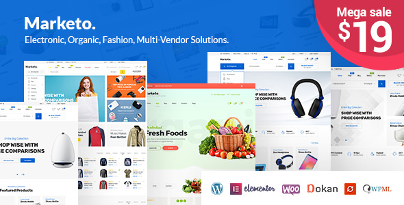 Marketo v1.2.0 - ECommerce & Multivendor Theme
