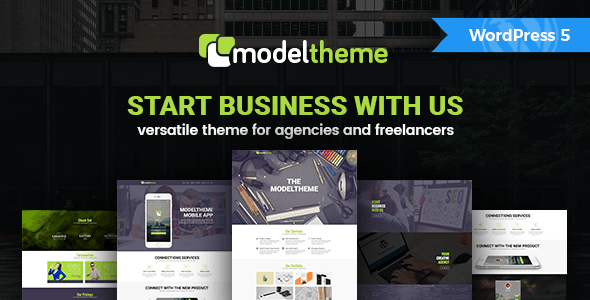 ModelTheme v1.4 - Versatile WordPress Theme for Agencies and Freelancers