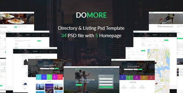 DoMore - Directory & Listing PSD Template
