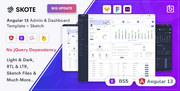 Download Skote v3.3.0 – Angular 13 Admin & Dashboard Template + Sketch | Free Nulled Scripts